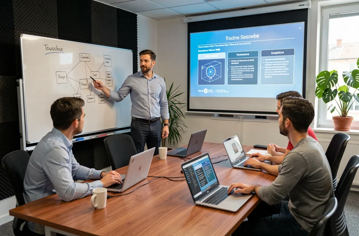 Formateur AtomTech animant une session de support informatique et formation à Toulouse